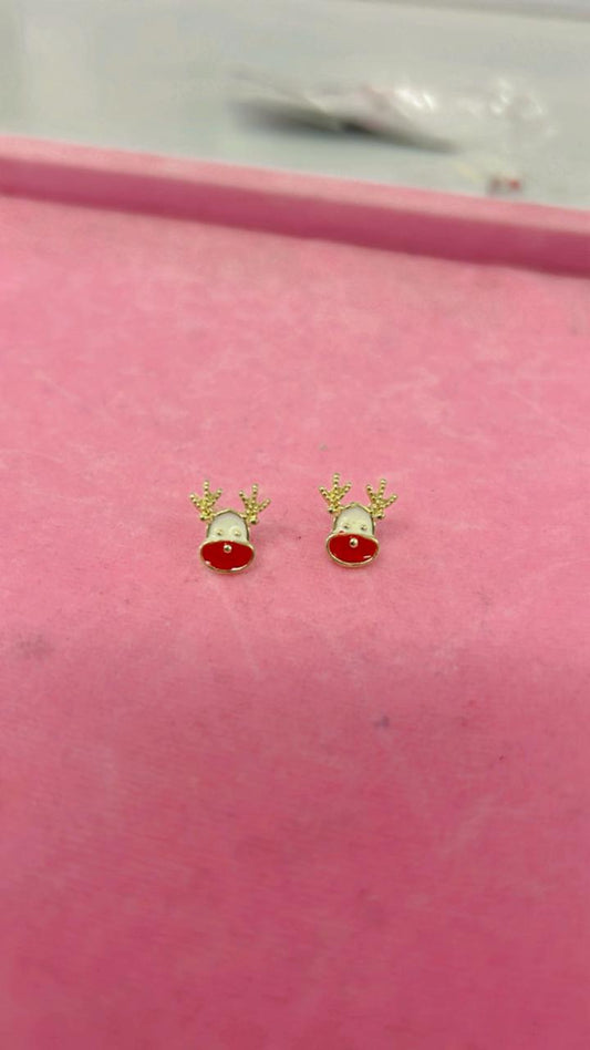 Reindeer Christmas Earrings.