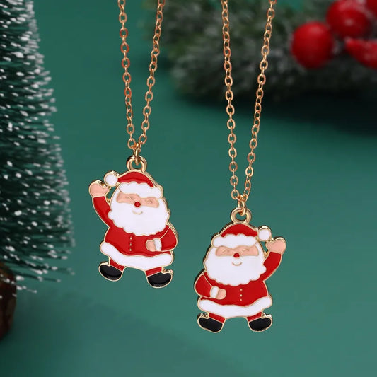 Santa Pendant With Chain.