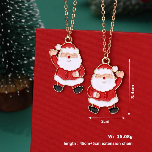 Santa Pendant With Chain.