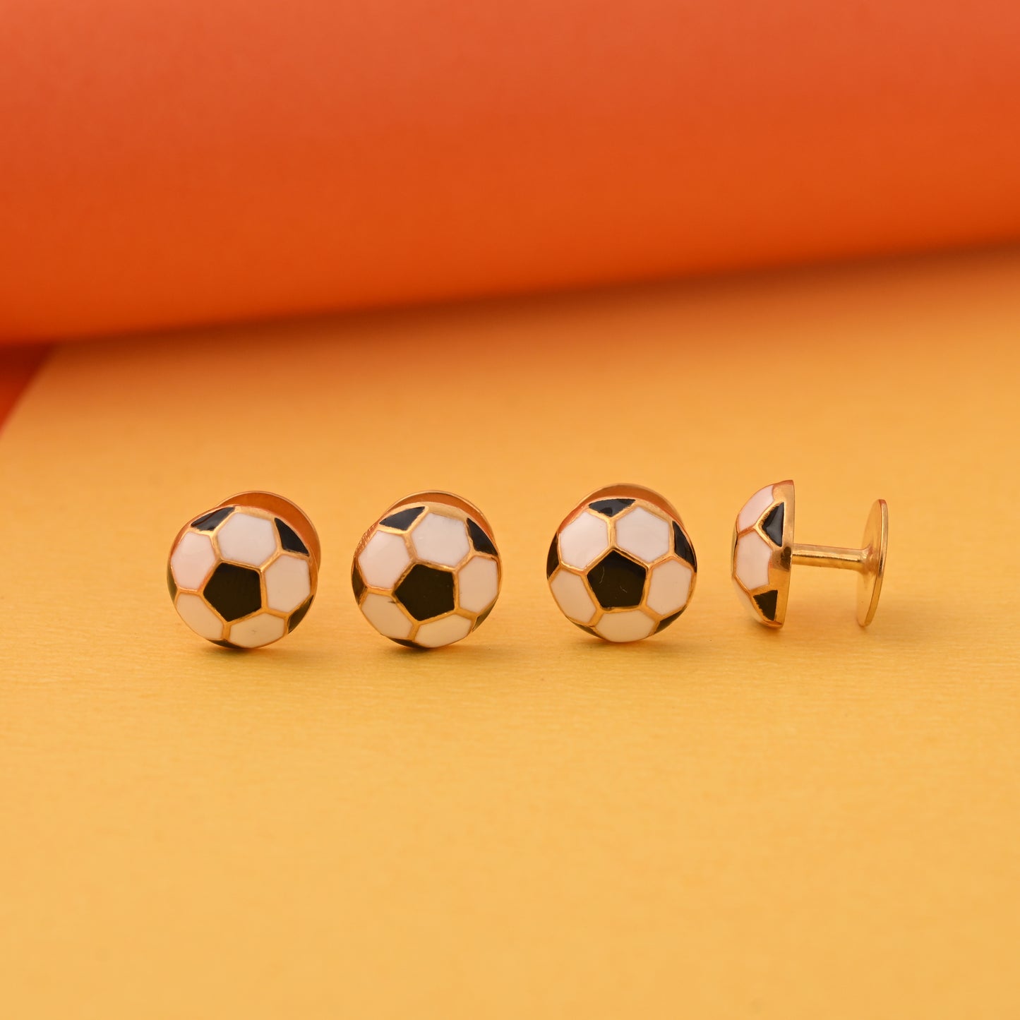 Football Kurta Button/ Cufflinks Set for Stylish Outfits