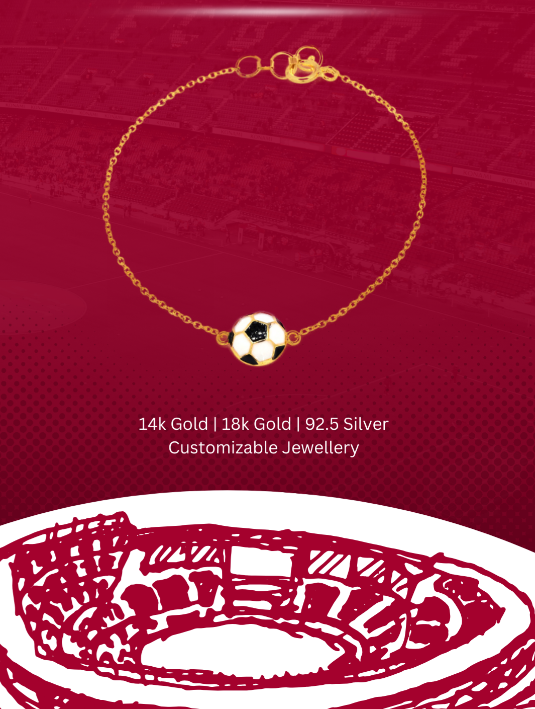 Football Bracelet.