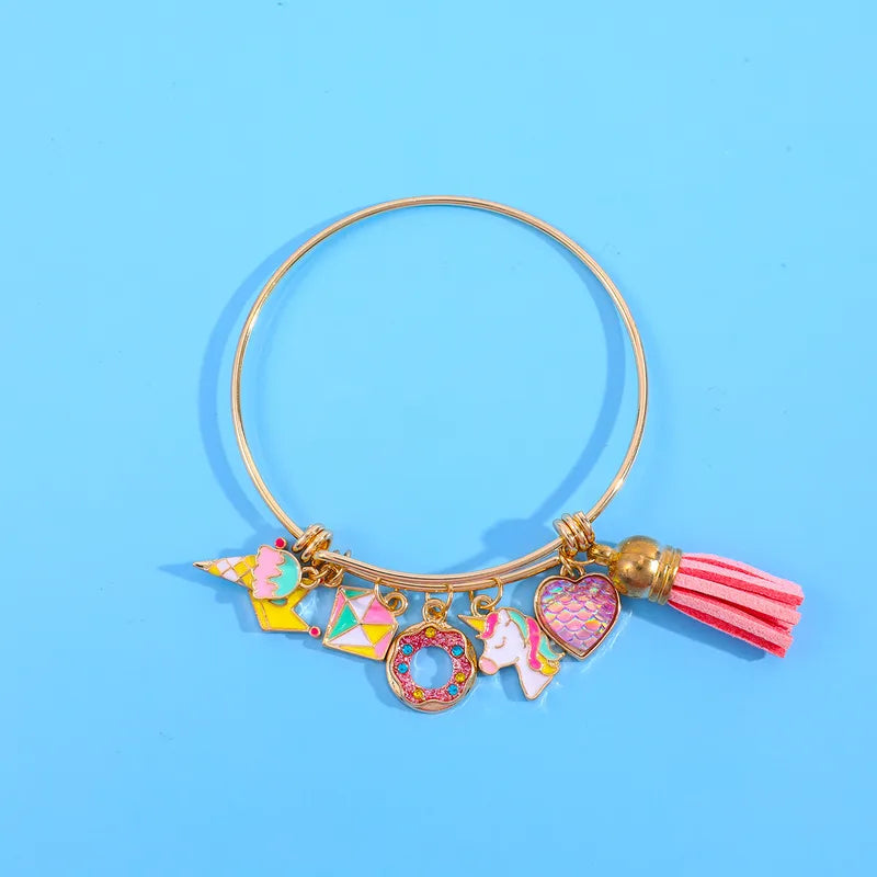 Multi Charm Doughnut Bangle.