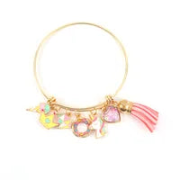 Multi Charm Doughnut Bangle.