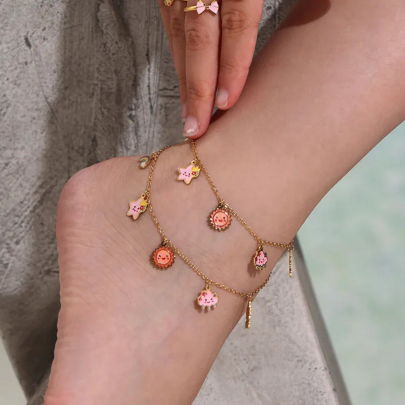 Sun Hanging Charm Bracelet.