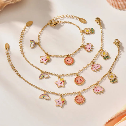 Sun Hanging Charm Bracelet.