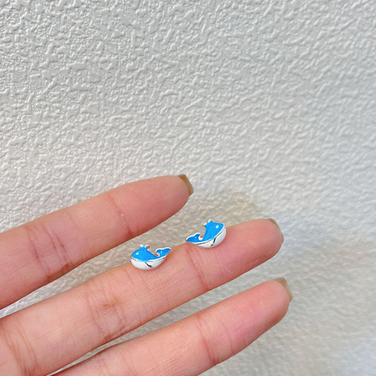 Whale Earrings.