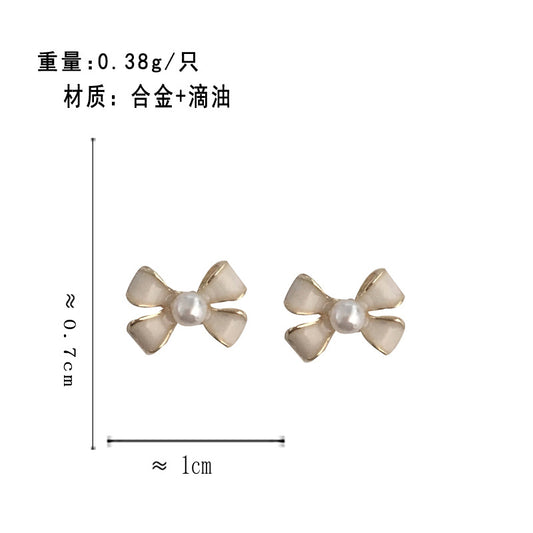 Bow Clip on Earrings.