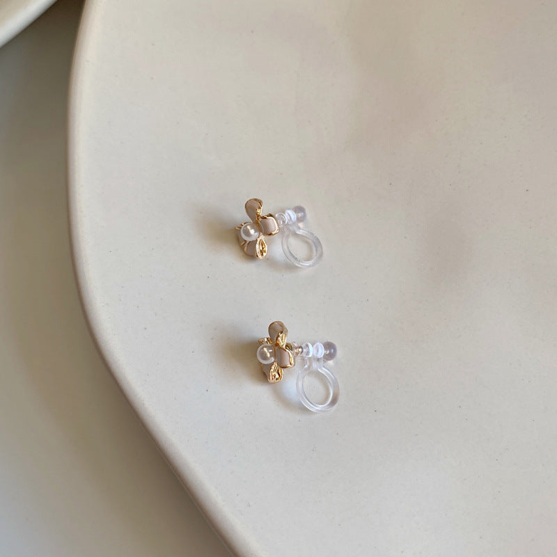 Bow Clip on Earrings.