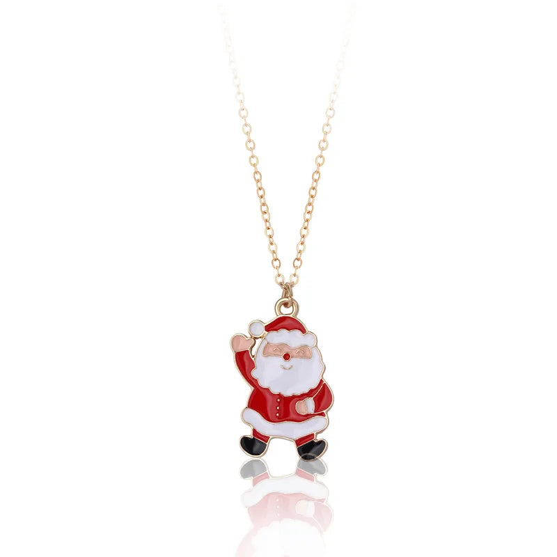 Santa Pendant With Chain.