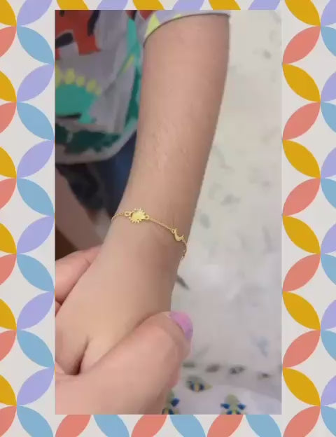Sun, Moon and Star Bracelet.