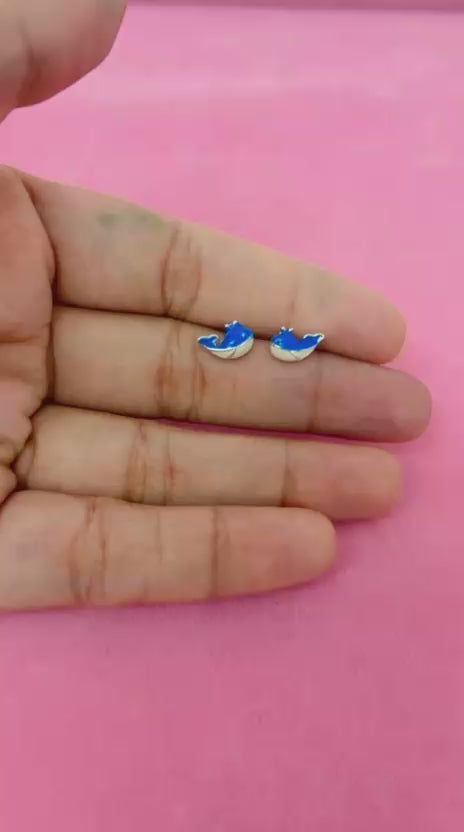 Whale Earrings.